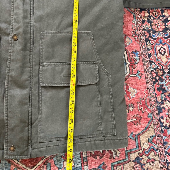 Vintage Faded Glory Moss Green Chore Coat/Work Jacket W/Corduroy Mens XL - Picture 9 of 9
